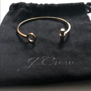 J. Crew Asymmetrical Open Bracelet